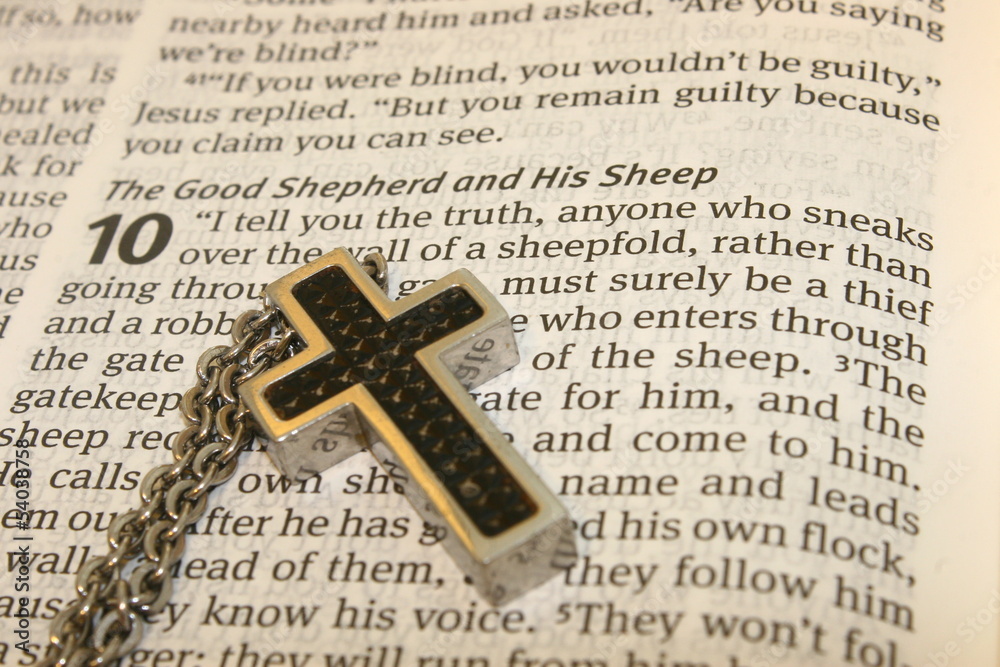 Bible word, Christian cross, believe faith
