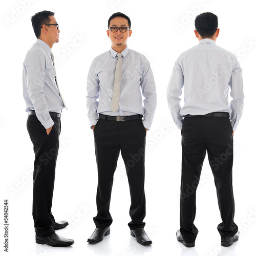  Asian businessman in different angle