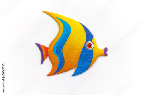 sticker colorful cartoon fish
