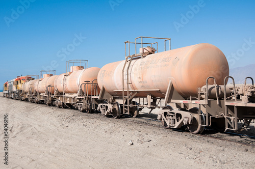 Obraz na płótnie Cargo train, Atacama desert (Chile) w salonie
