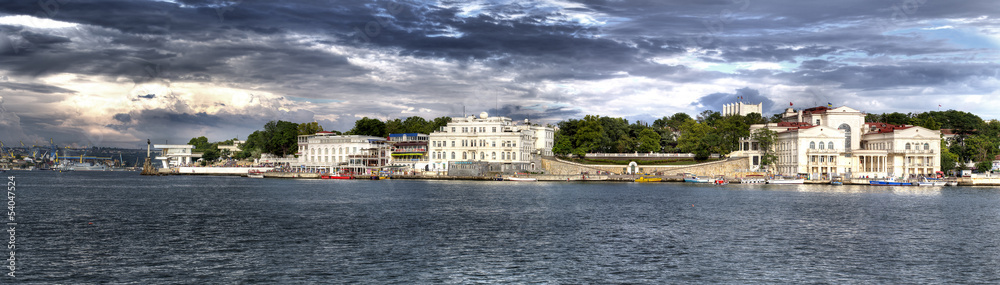 sea bay at Sevastopol city, Crimea, Ukraine