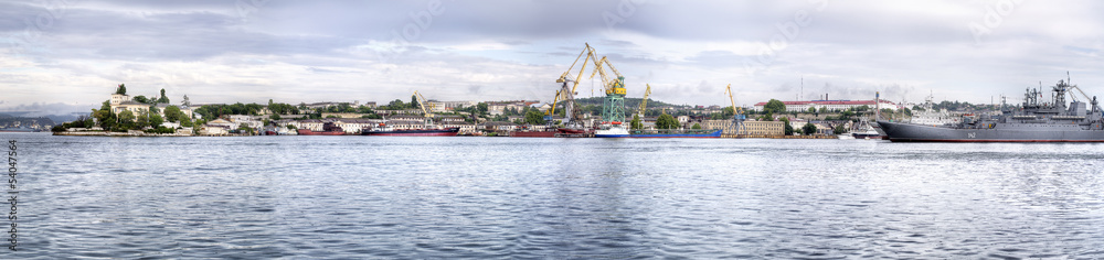 sea bay at Sevastopol city, Crimea, Ukraine