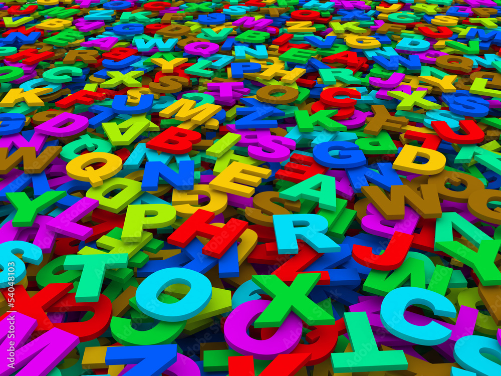 Fototapeta premium letters of the English alphabet.