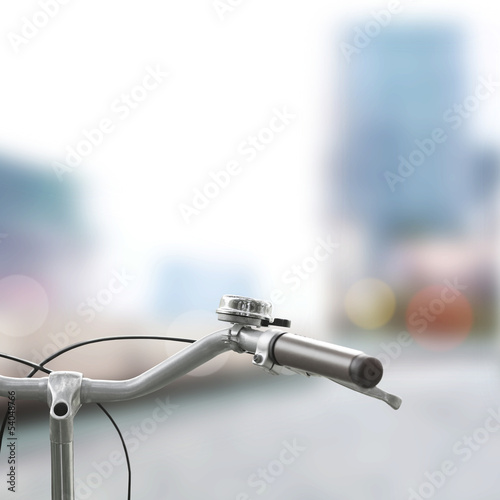 Detail of a Bicycle in City
