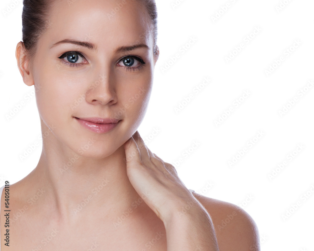 Portrait of young beautiful woman with healthy skin Portrait of young beautiful woman with healthy skin