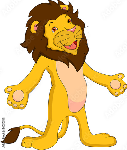 Fototapeta Naklejka Na Ścianę i Meble -  lion cartoon