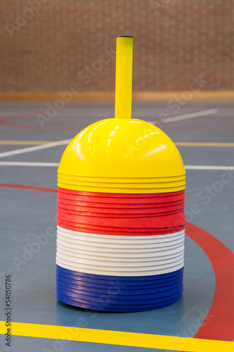 Interior of a gym at school photo