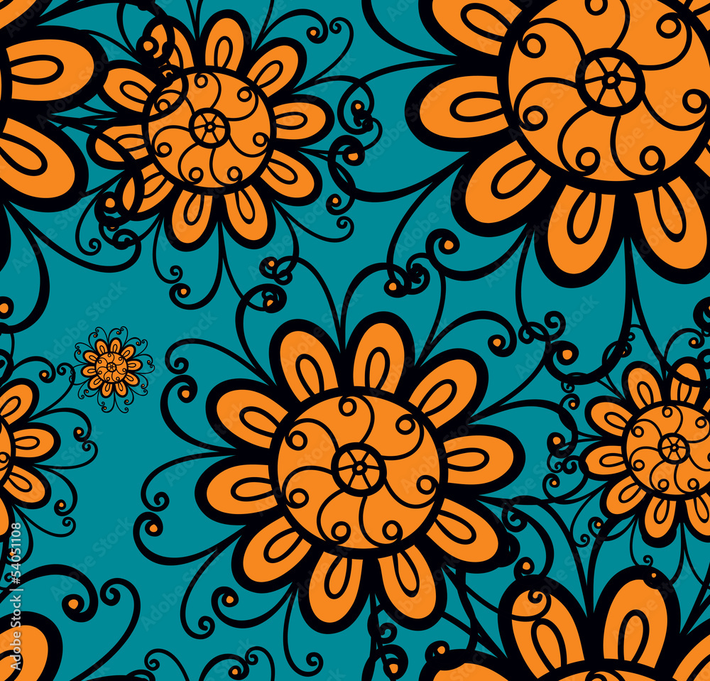 Seamless floral background