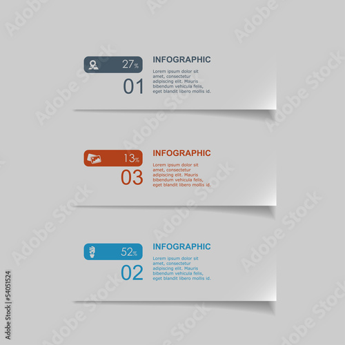Vector Paper Progress background / product choice or versions