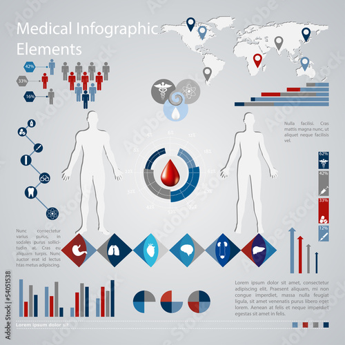medical infographic elements