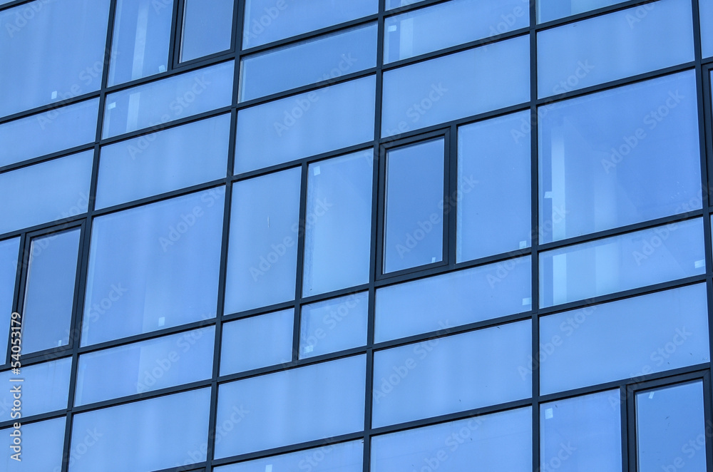 Building with glass windows Building with glass windows