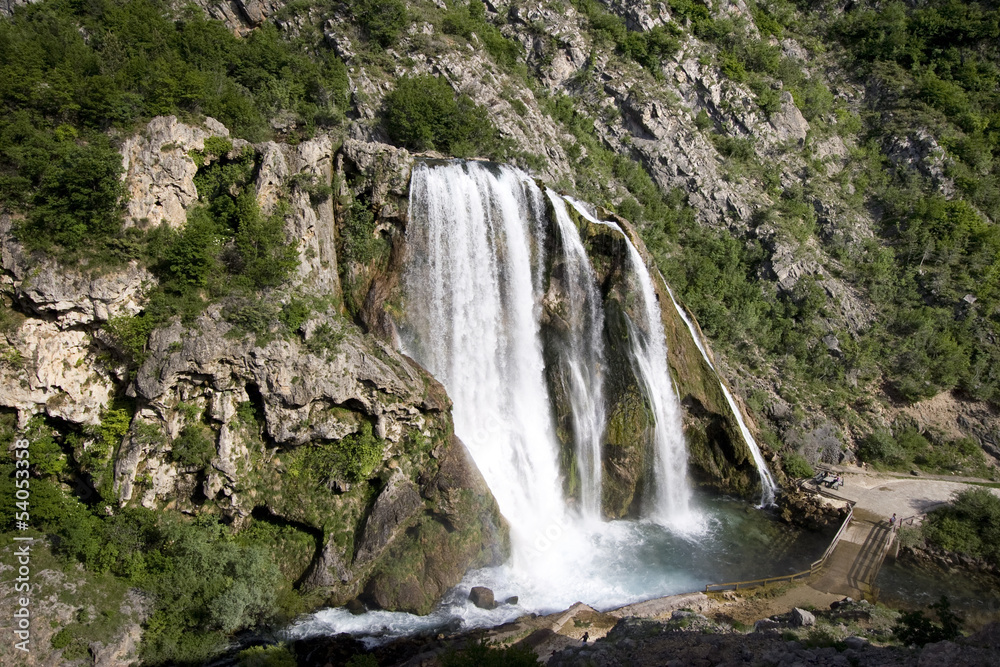 Krcic waterfall, near town Knin in Croatia