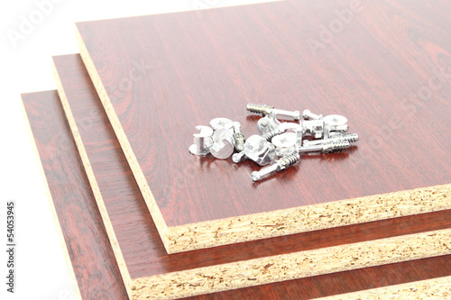 Принти на полотні Chipboard on the white background