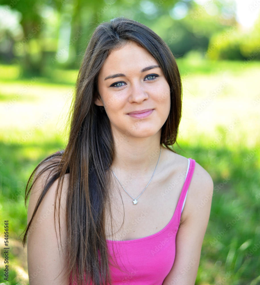 Portrait of beautiful young girl