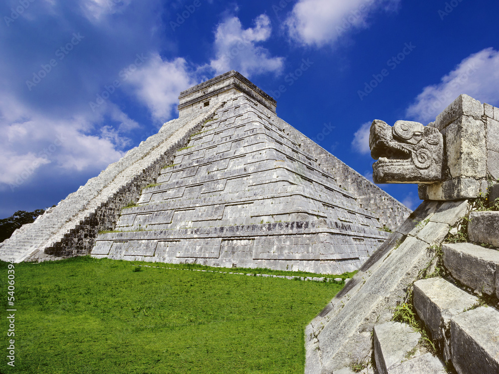 Mayan pyramid, Mexico