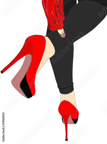 Una donna mentre cammina