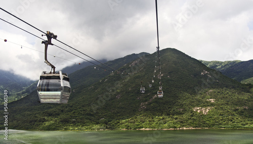 cable cars at lantau island hong kong