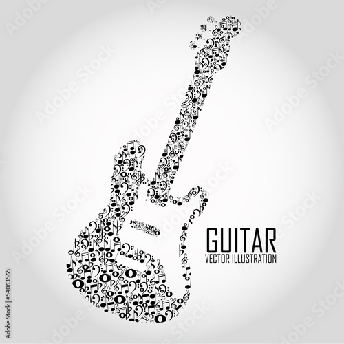 abstract guitar