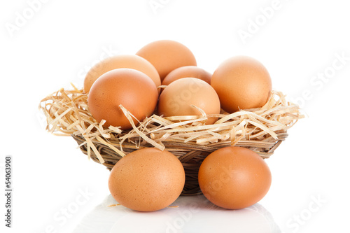 eggs isolatedon white background