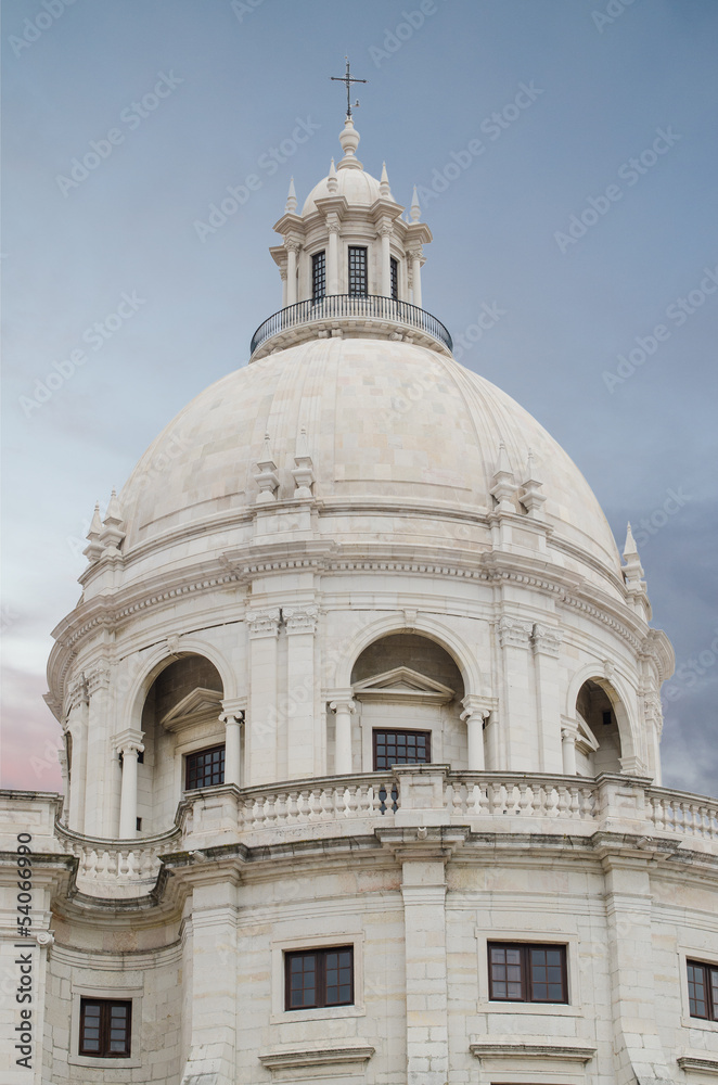 Main dome of National Pantheon in Lisbon