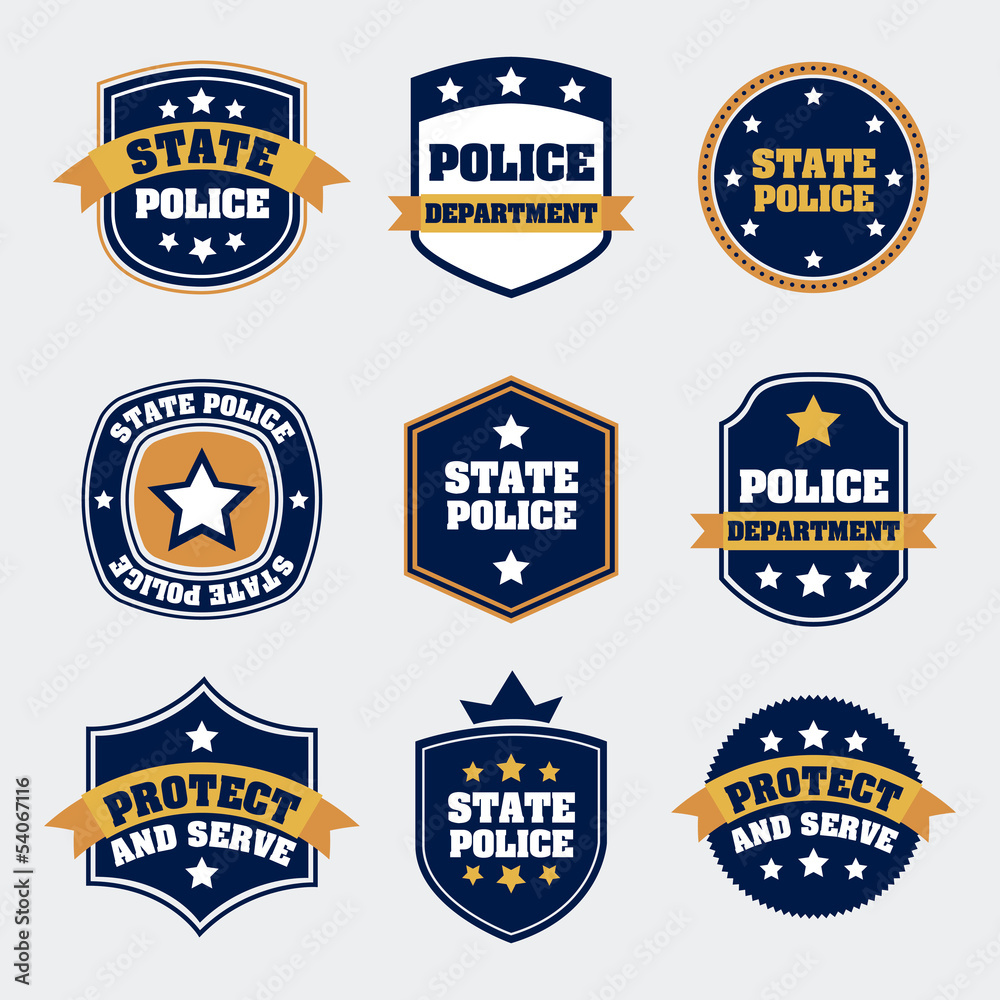 Naklejka premium police seals