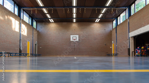 Interior of a gym at school photo