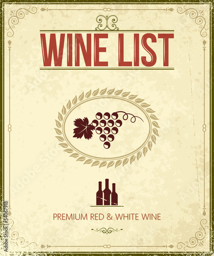 vintage wine background