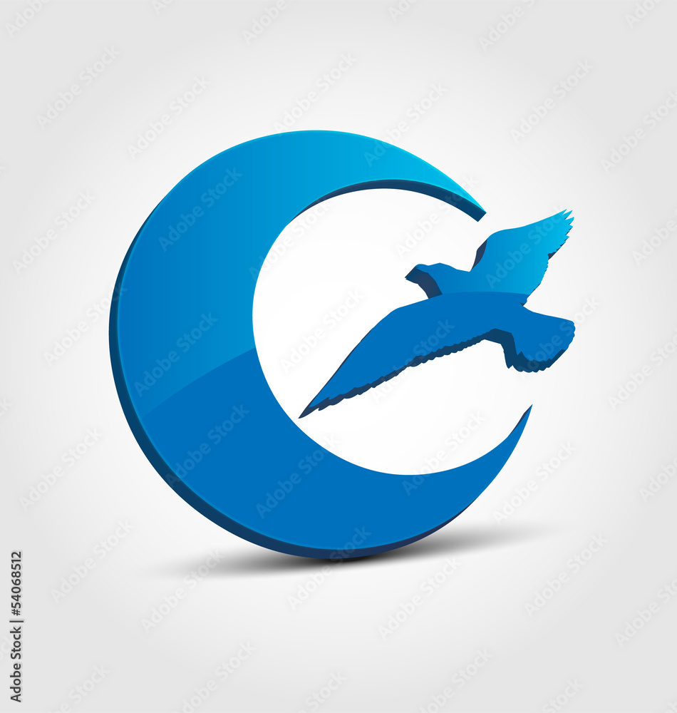Abstract glossy 3D logo Abstract glossy 3D logo