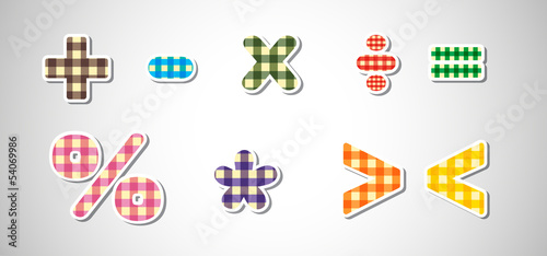 The different Math signs