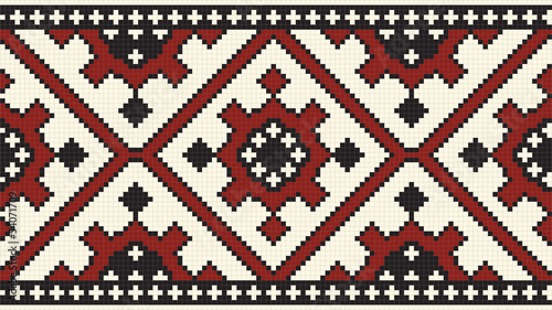 Ethnic slavic seamless pattern