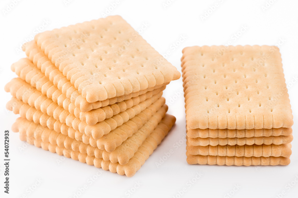 Biscuits isolated on white background Biscuits isolated on white background