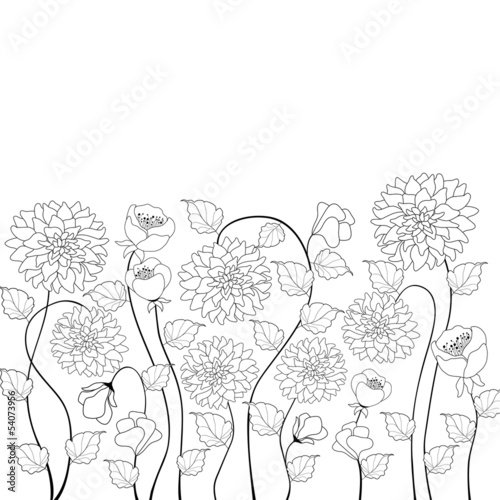 Fototapeta Naklejka Na Ścianę i Meble -  Floral background