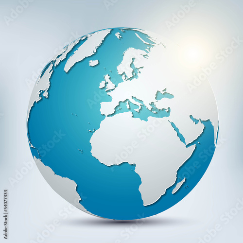 world cube vector icon