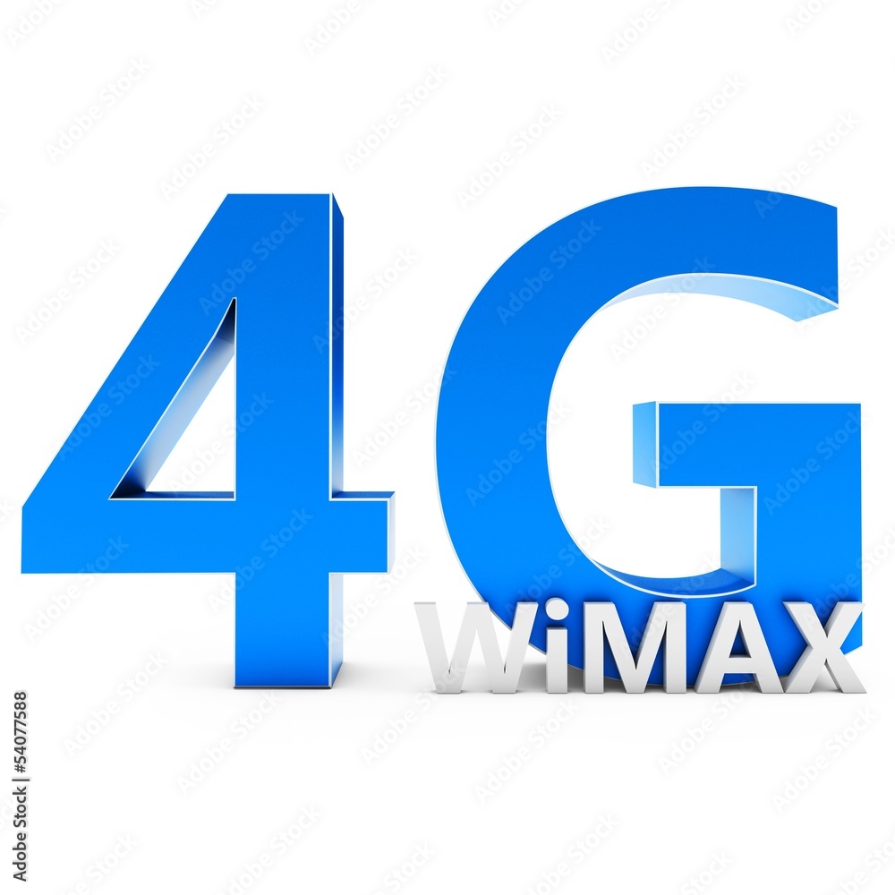 Fototapeta premium 3d sign of 4G Wimax wireless technology