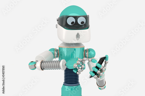 Robot using smart phone © chromatika