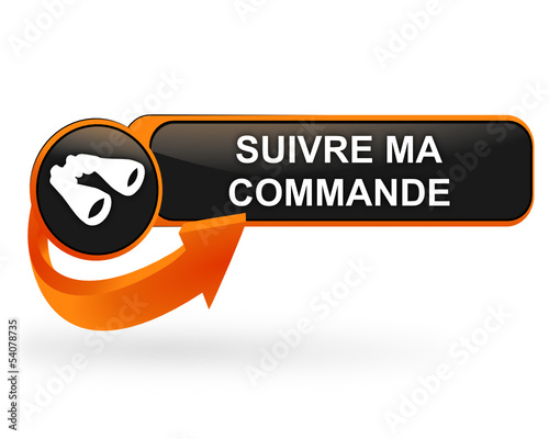 suivre ma commande sur bouton web design orange