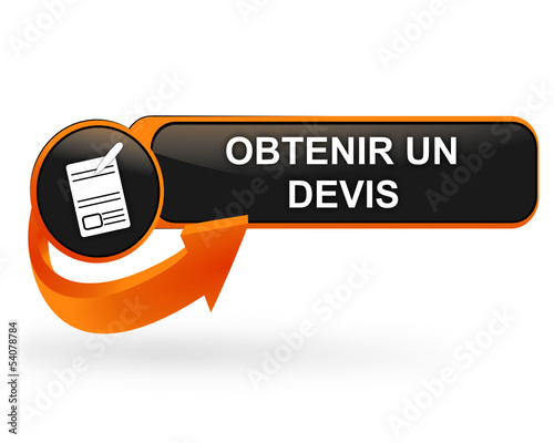 obtenir un devis sur bouton web design orange