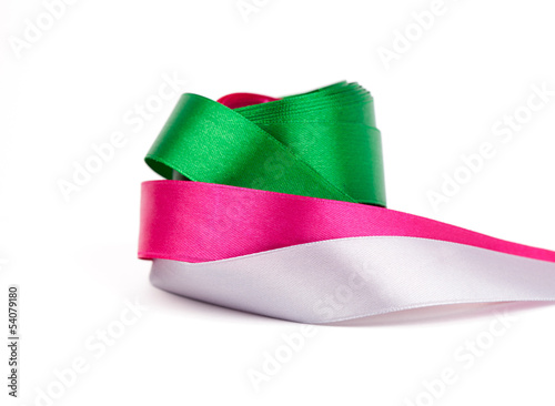 Ribbons isolated on a white backgrounds