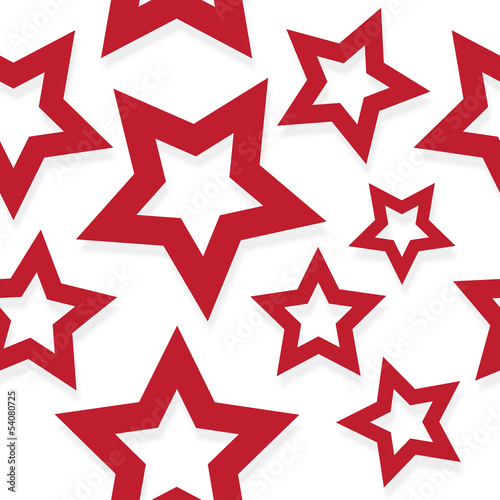 red shadowed stars pattern