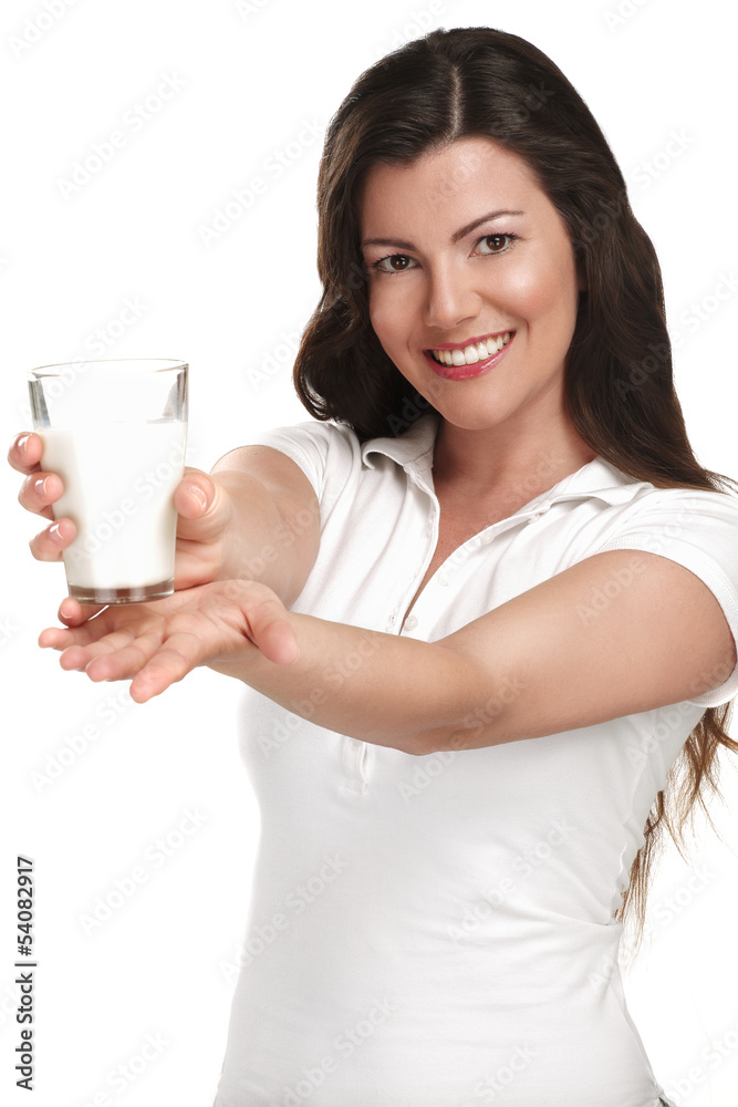 young beautiful woman drink a glass of milk young beautiful woman drink a glass of milk