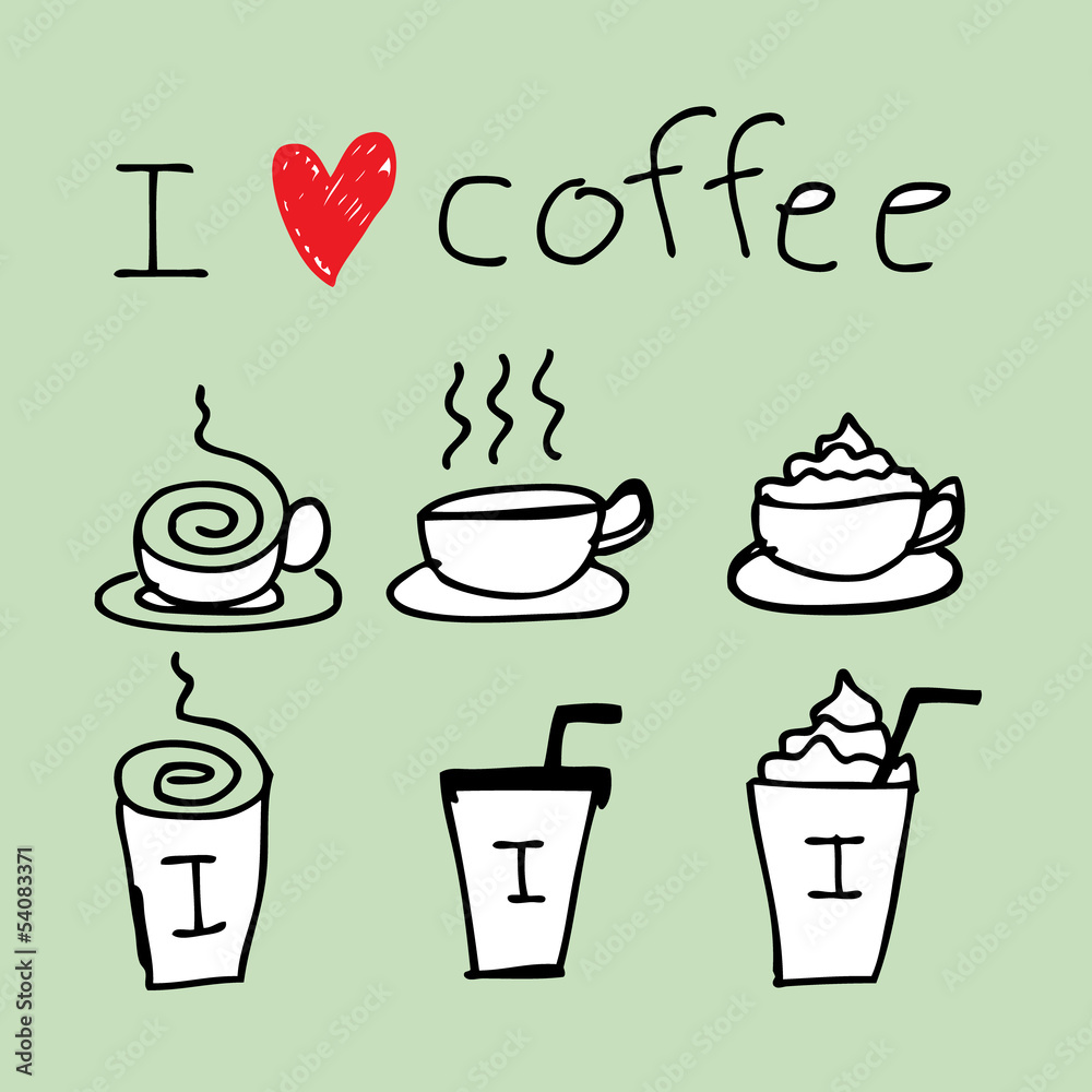 Coffee Icon Drawing Coffee Icon Drawing