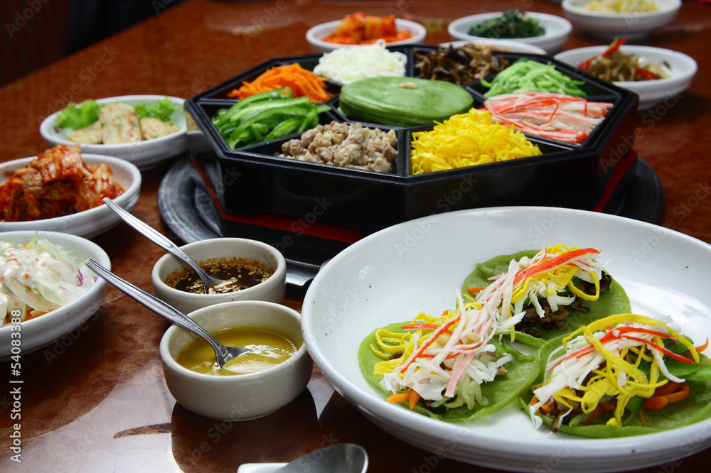 Korean cuisine set Korean cuisine set