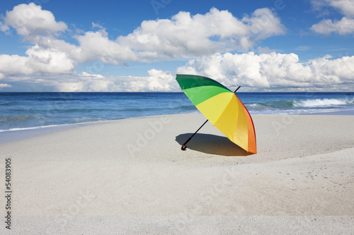 Schirm am Strand