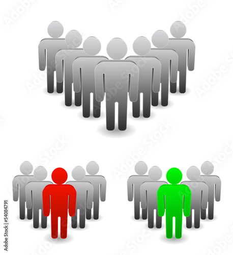 3d leadership - person leader icon