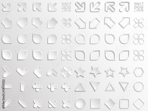 set of modern design elements