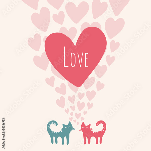 Cats in love