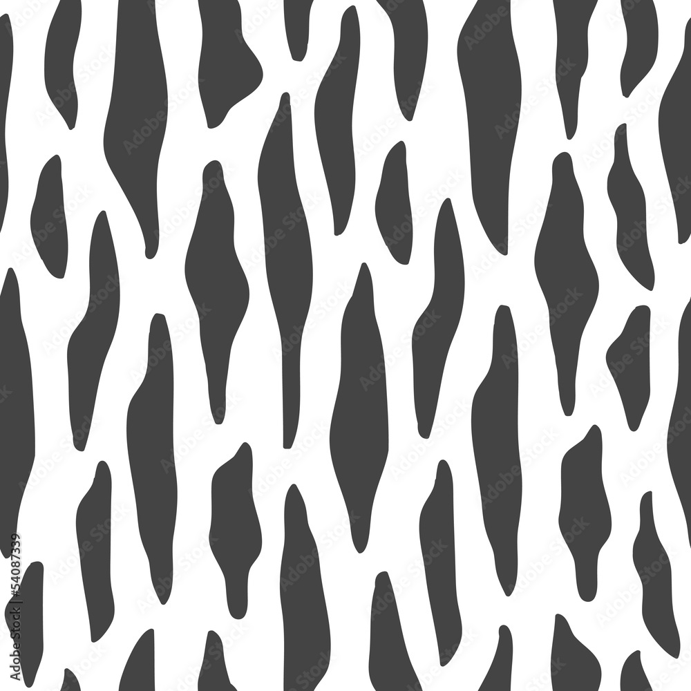 Seamless black and white animal pattern Seamless black and white animal pattern