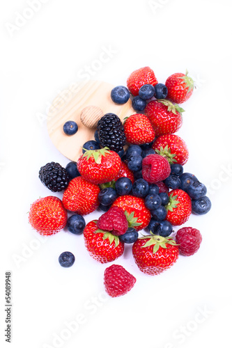 Mix of juicy berries
