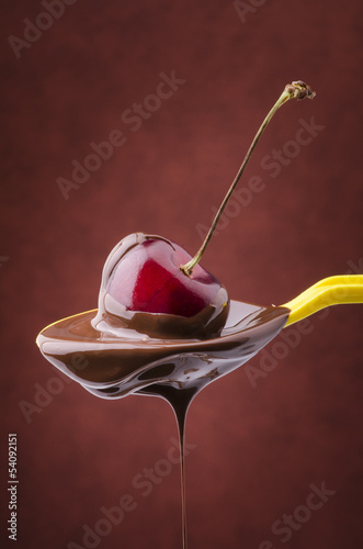 cioccolato fuso con ciliegia