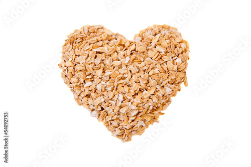 Dry oatmeal in a bowl